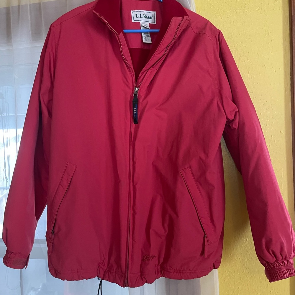 L.L. Bean Vibrant Red Windbreaker